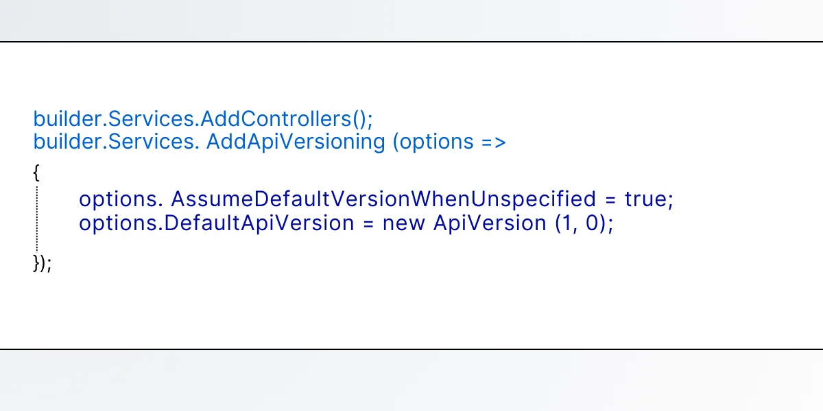 Implement Versioning