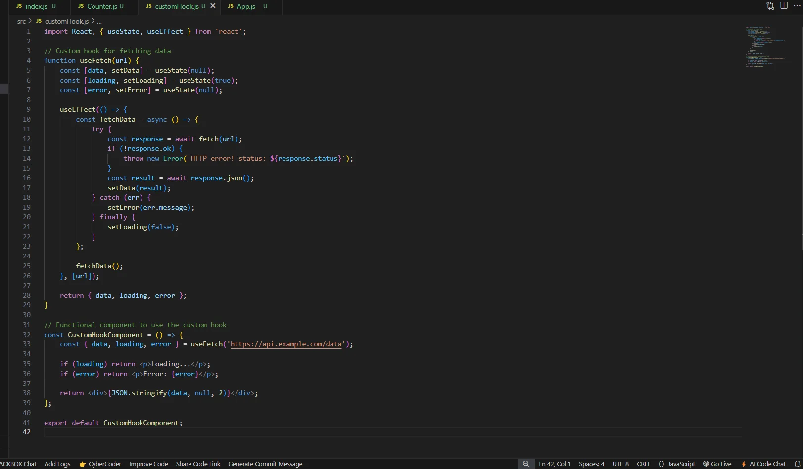 Use Custom Hooks for Reusability