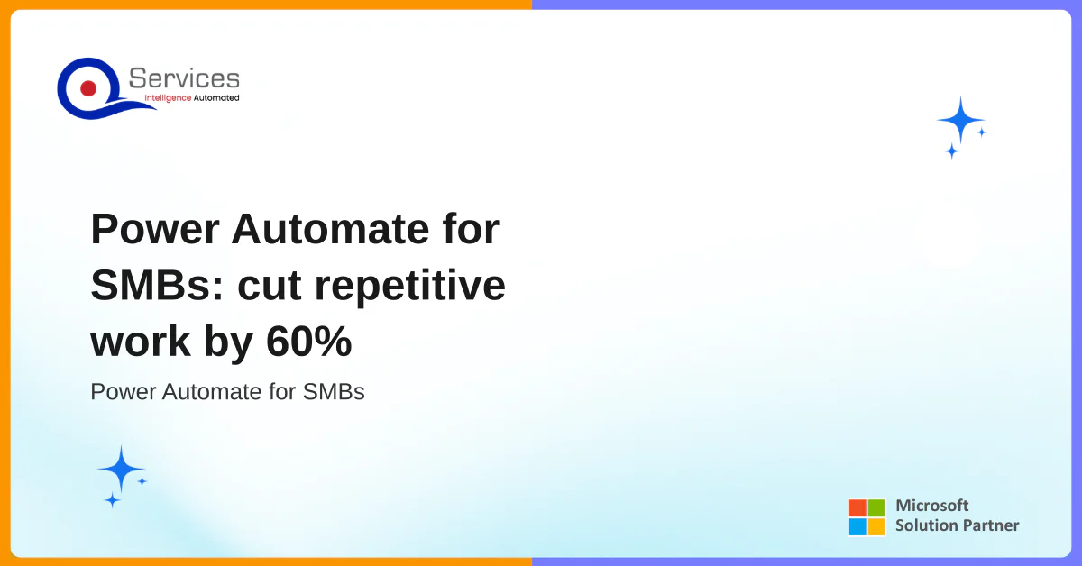 Power Automate for SMBs: cut repetitive work by 60%