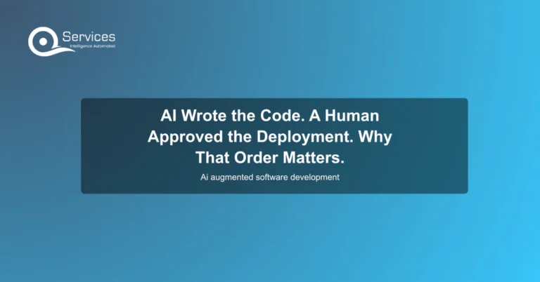 AI Wrote the Code. A Human Approved the Deployment. Why That Order Matters. - ai augmented software development