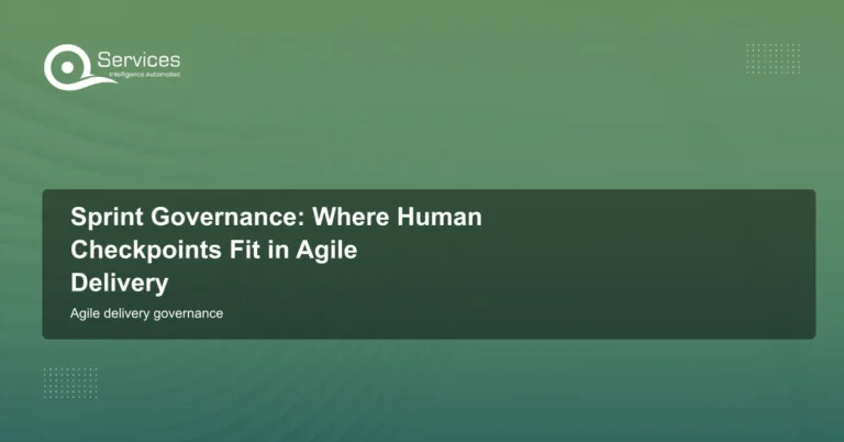 Sprint Governance: Where Human Checkpoints Fit in Agile Delivery - agile delivery governance