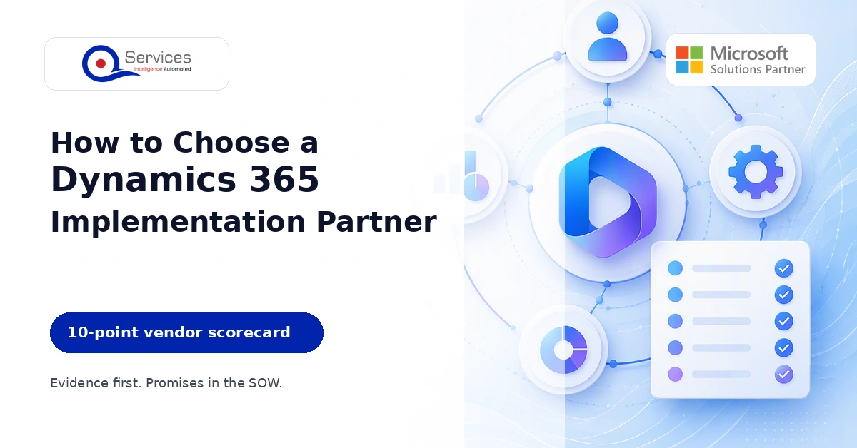 How to choose a Dynamics 365 implementation partner using a 10-point vendor scorecard