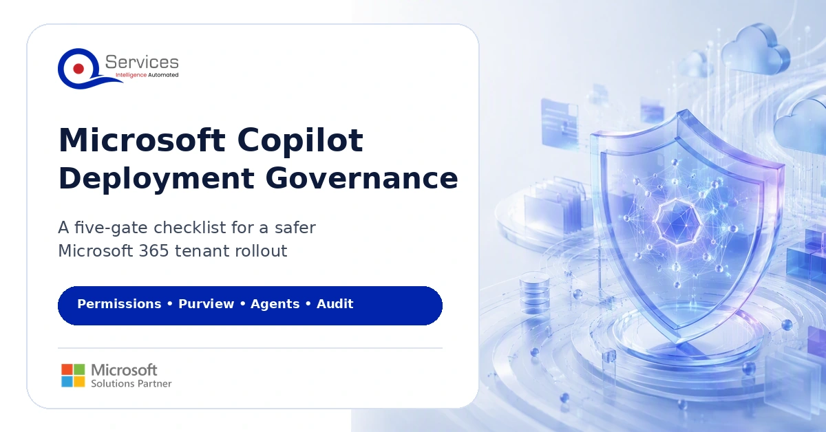 Microsoft Copilot deployment governance checklist for secure tenant rollout