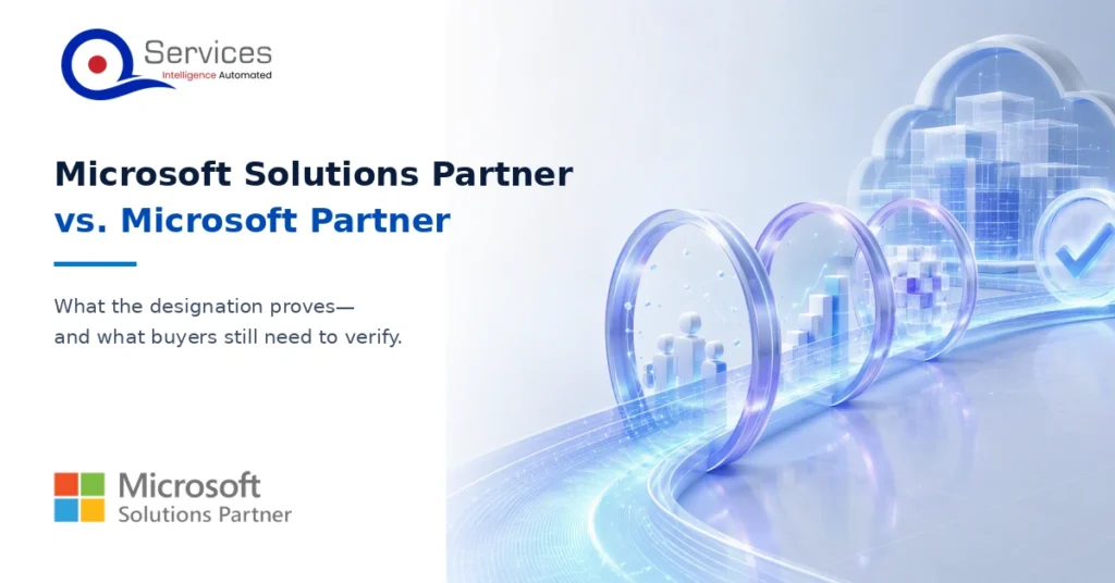 Microsoft Solutions Partner vs Microsoft Partner designation comparison for IT procurement leaders
