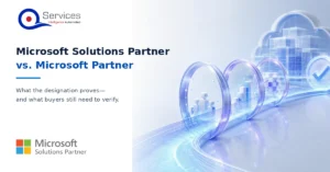 Microsoft Solutions Partner vs Microsoft Partner designation comparison for IT procurement leaders