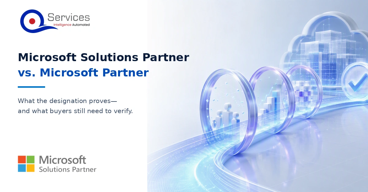 Microsoft Solutions Partner vs Microsoft Partner designation comparison for IT procurement leaders