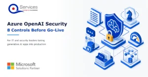 IT security team reviewing a private Azure OpenAI architecture with identity, network and content controls - Azure OpenAI security