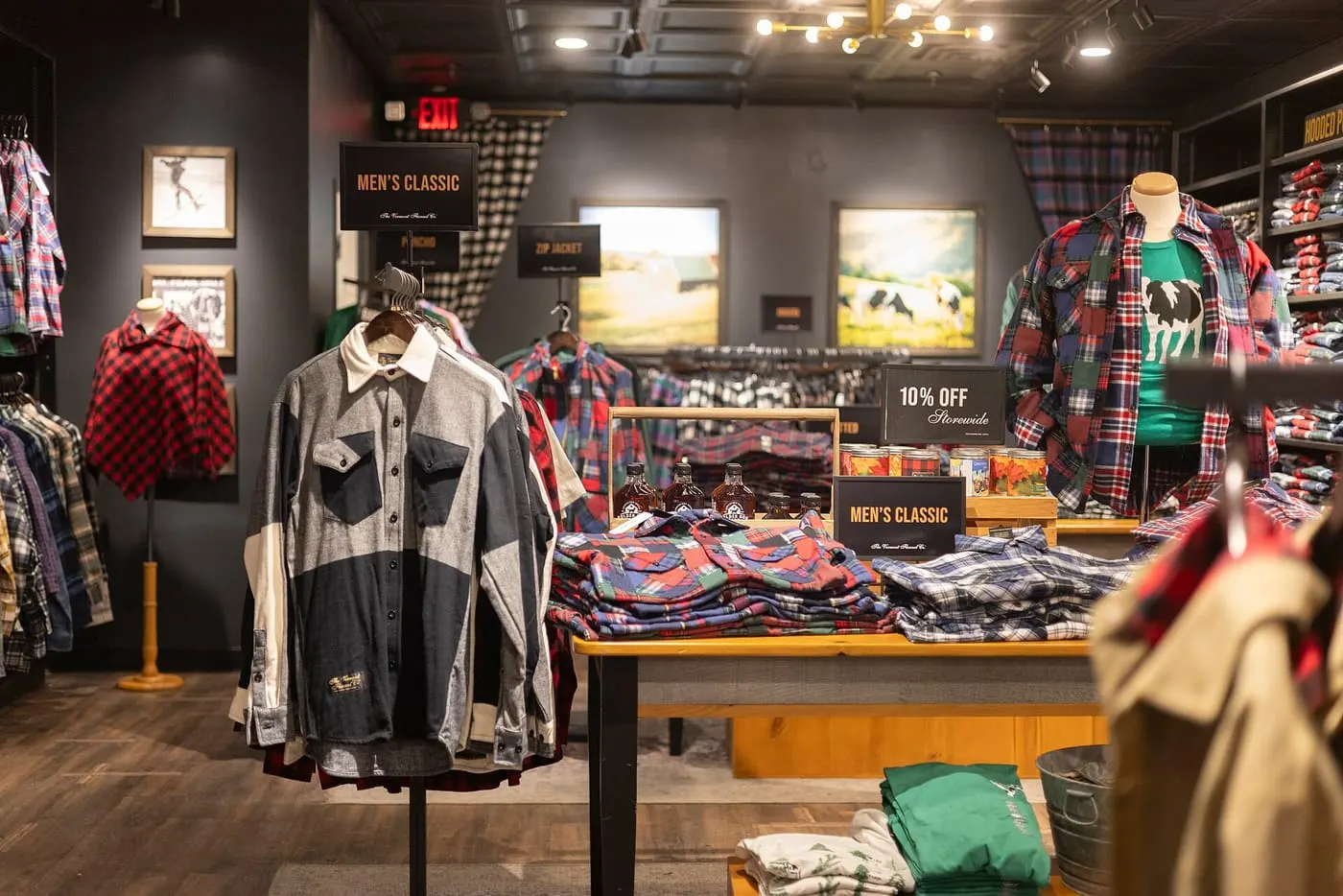 Clothing retail store interior
